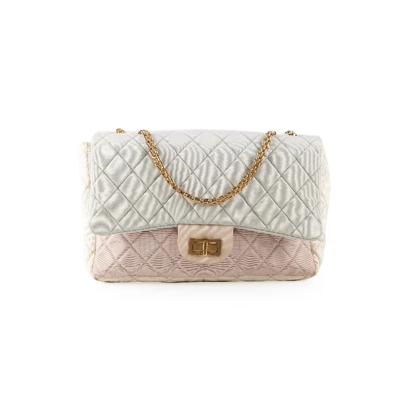 Chanel Tri-Color Microfiber Reissue Jumbo Flap Bag