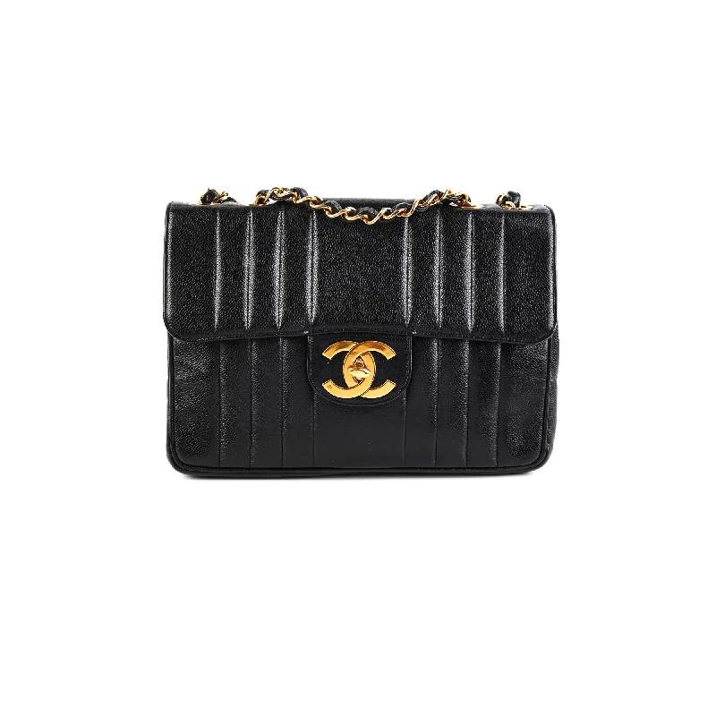 ITEM 33 - Chanel Vintage Caviar Jumbo Black