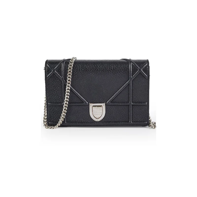 Christian Dior Diorama Black Wallet On Chain