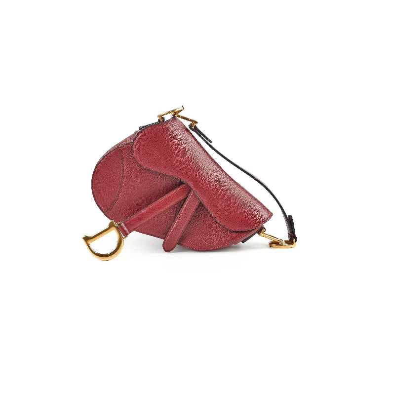 Christian Dior Mini Saddle Burgundy