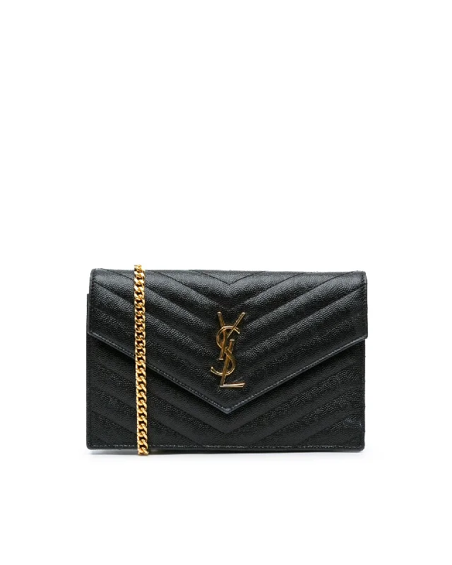 Grain De Poudre Cassandre Envelope Wallet on Chain with Detachable Strap