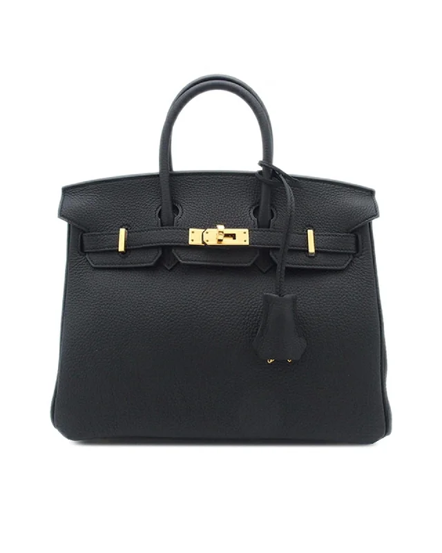 Togo Leather Birkin with Rolled Handles and Turn-Lock Closure