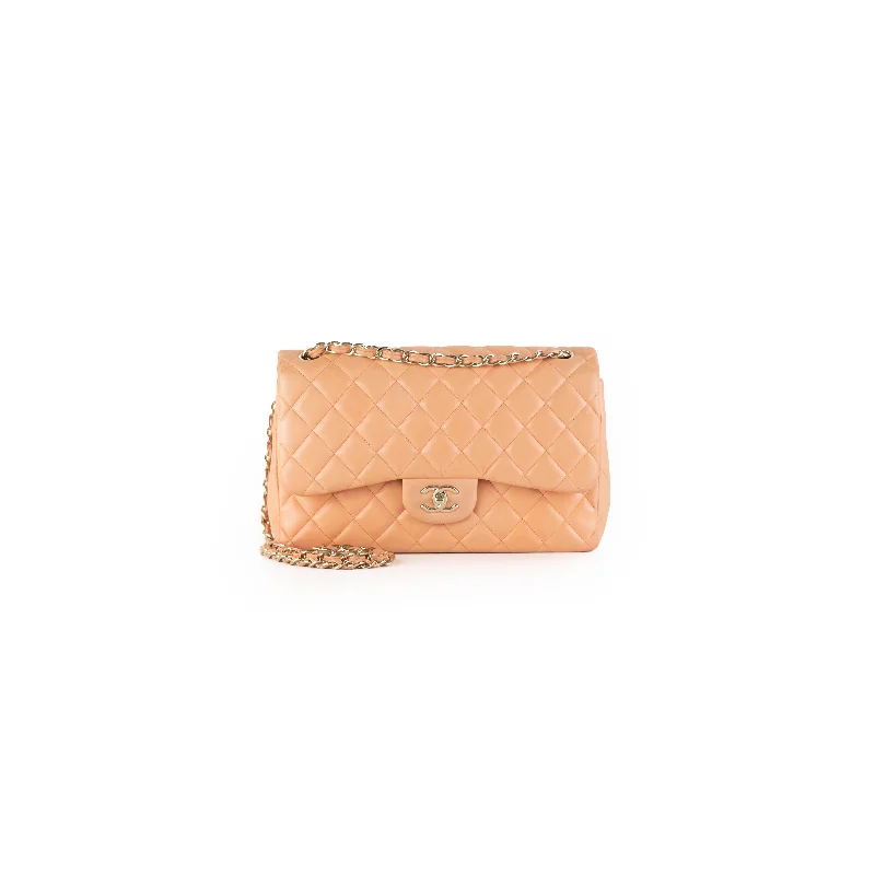 Chanel Vintage Jumbo Classic Double Flap Bag Pink