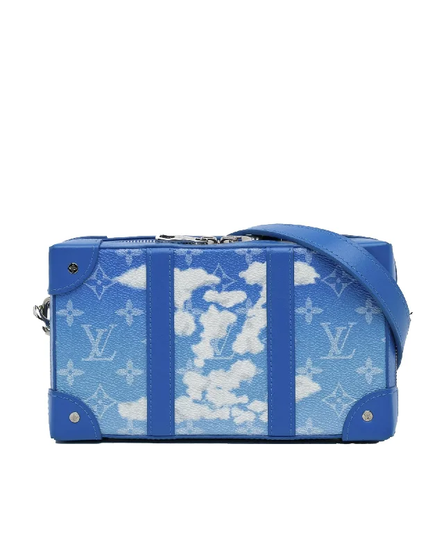 Monogram Clouds Soft Trunk Wallet with Detachable Strap and Zip Closure