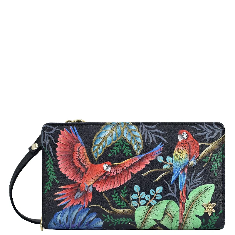 Anuschka Parrot Crossbody Wallet 1149 RFB