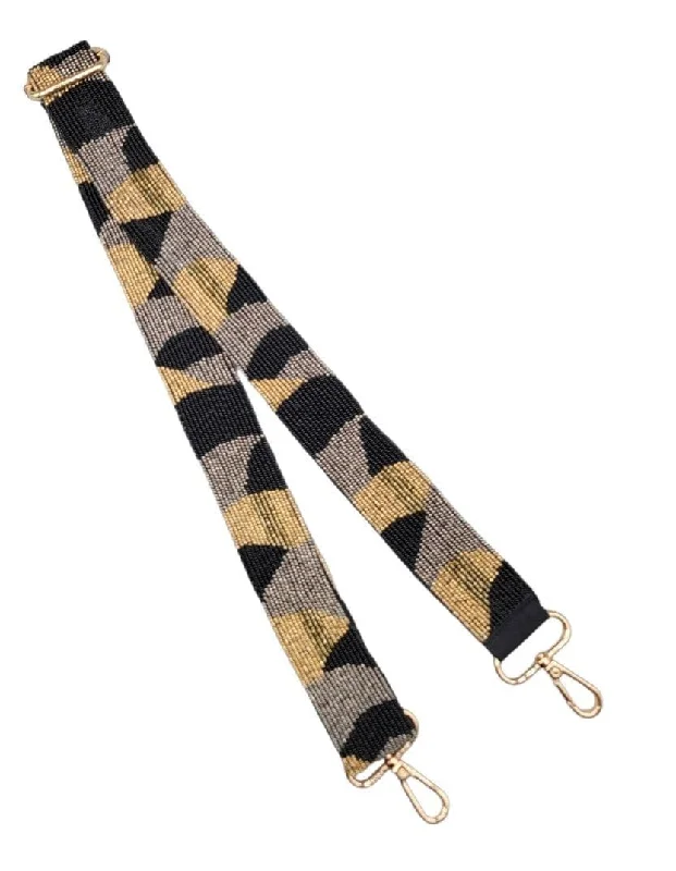 BAS003 Beaded Camo Guitar Strap