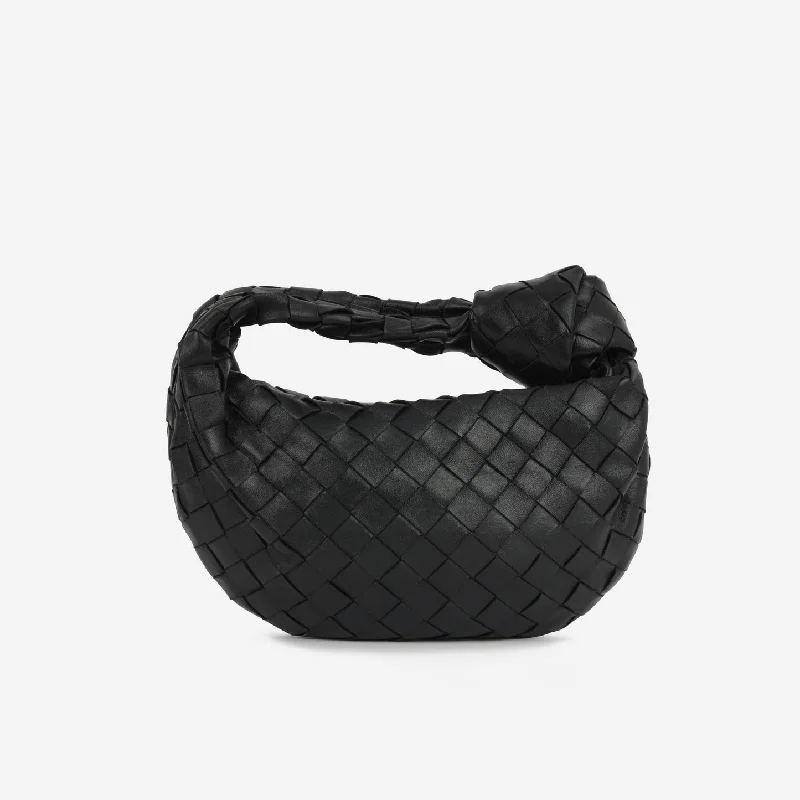 Bottega Veneta Mini Jodie Black Intrecciato GHW