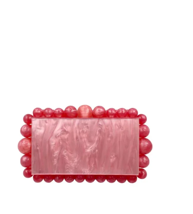 Bubblegum Acrylic Clutch