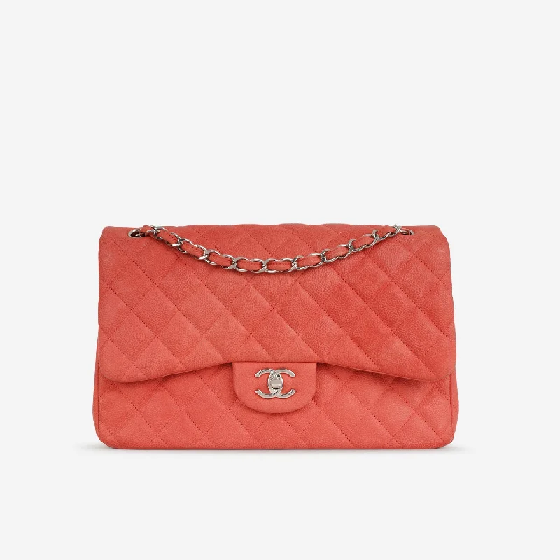 Chanel Chanel - Classic Flap Bag - Jumbo - Coral Caviar SHW - 2013/14 - Pre-loved