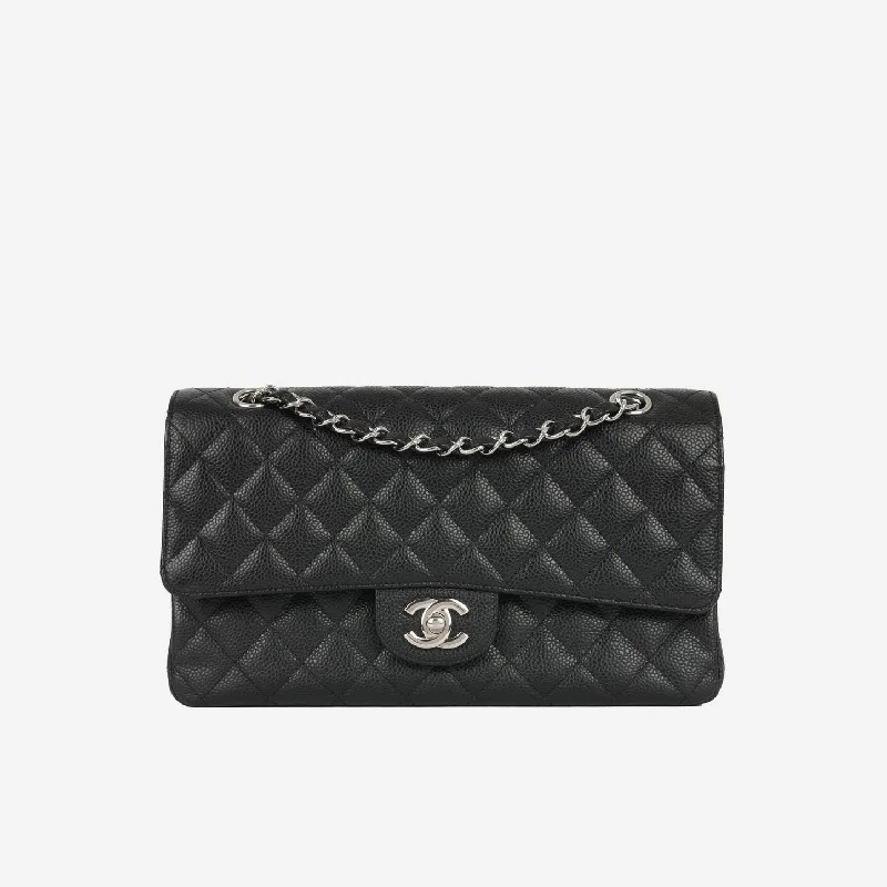 Chanel Medium Classic Flap Black Caviar SHW 2009