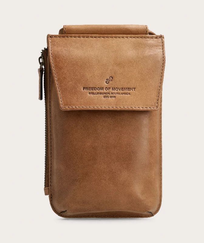 Crossbody Cellphone Pouch - Pecan