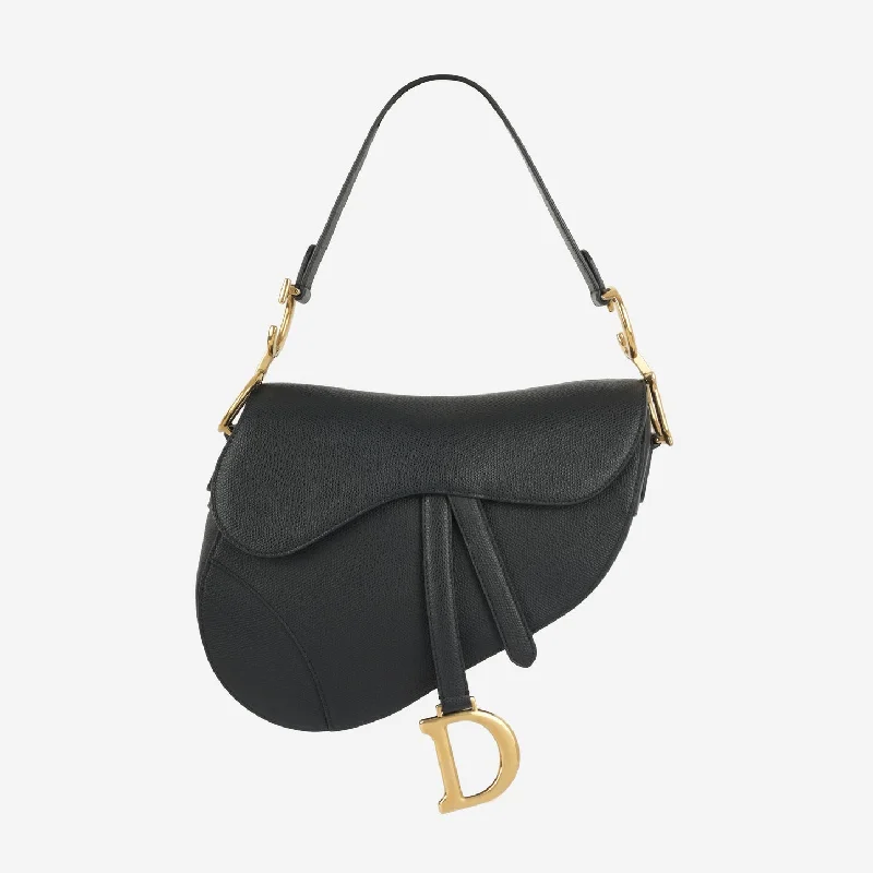 Dior Dior - Medium Saddle Bag - Black Calfskin GHW - 2018