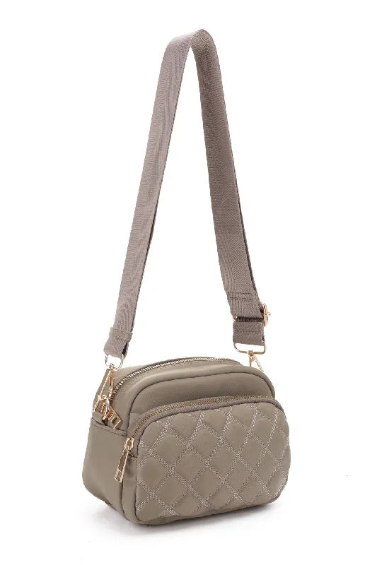 DJ25764N-6 Angela Quilted Crossbody Bag