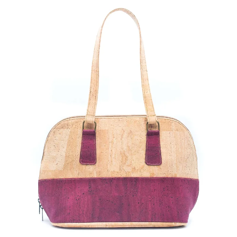 Dual Toned Natural Cork Tote Bag