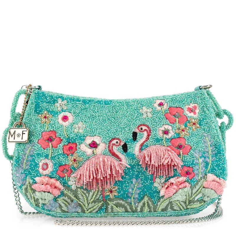 Mary Frances - Flirty Flamingos Crossbody