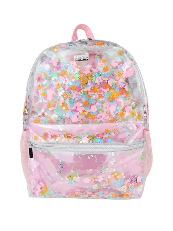 Flower Shop Confetti Clear Backpack