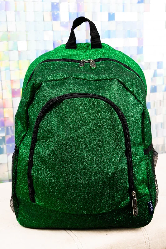 Green Glitz & Glam Large Backpack