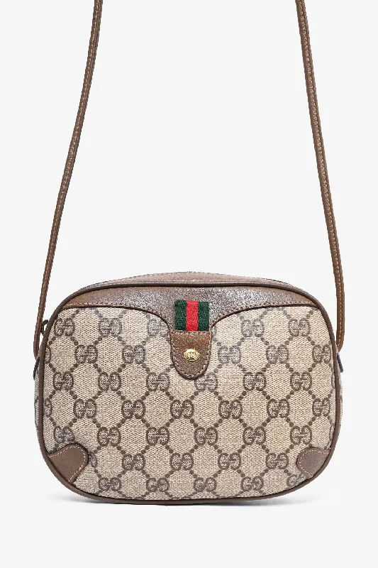 Gucci Vintage GG Supreme Web Camera Crossbody Bag