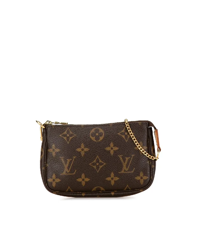 Louis Vuitton Pochette Accessoires Monogram Canvas Chain Bag