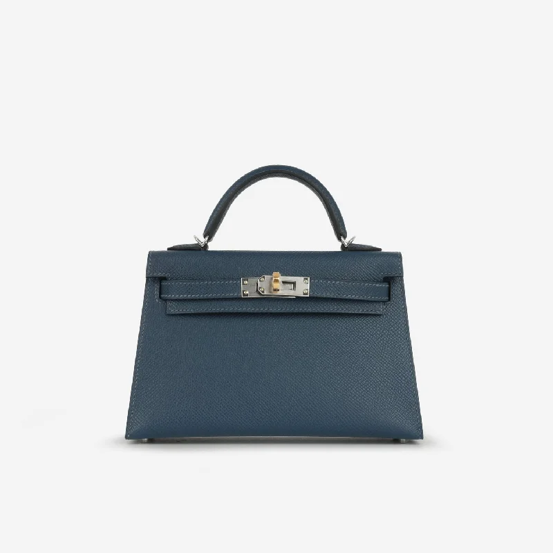 Hermès Hermès - Mini Kelly 20 - Bleu De Prusse Epsom ELHW - 2024 - Brand New