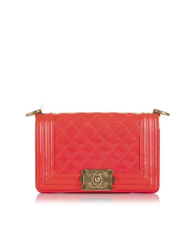 Chanel 255 Reissue Coral Caviar Leather Patent Leather Crossbody Bag