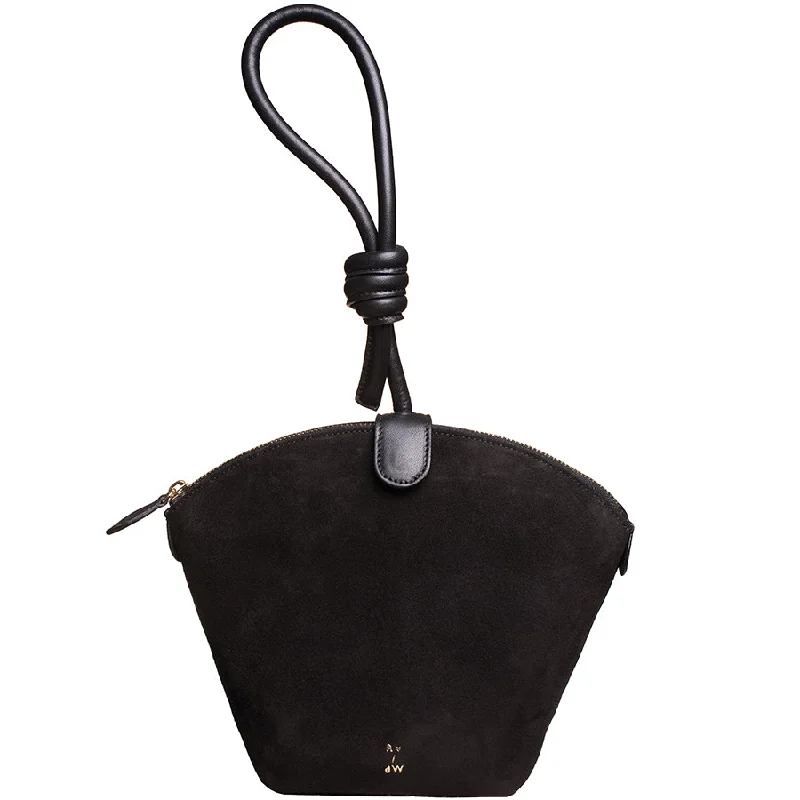 LEATHER BAG "KNOT HANDLE" IN BLACK