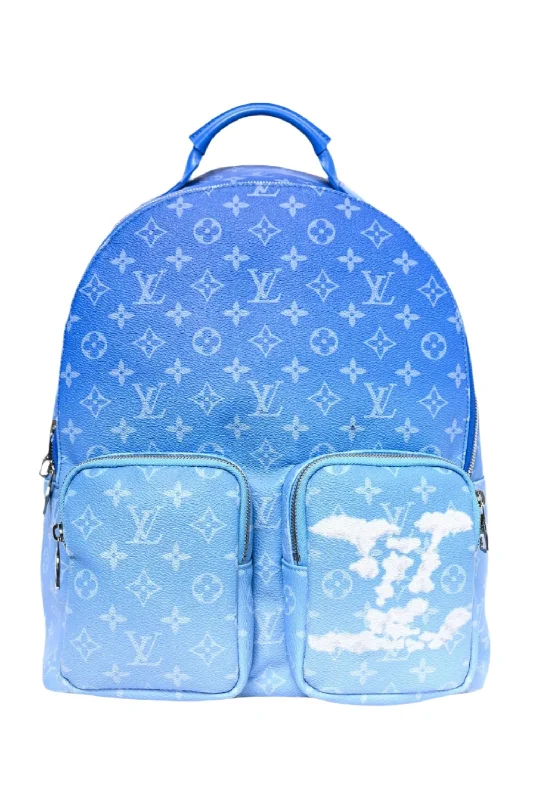 Louis Vuitton 2020 Blue/White Monogram Clouds Backpack