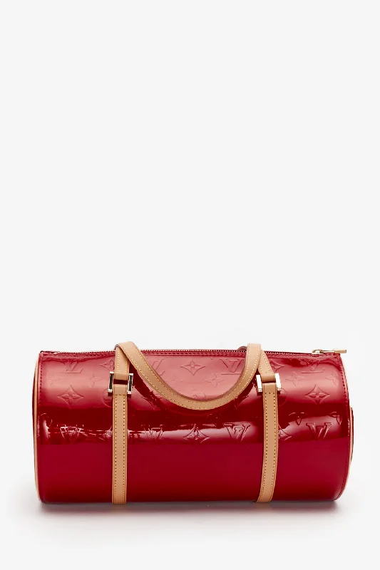 Louis Vuitton Red Vernis Monogram Papillon 30 Bag