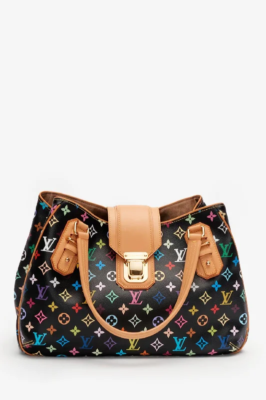 Louis Vuitton x Takashi Murakami Black Multicolour Monogram Gristo Bag