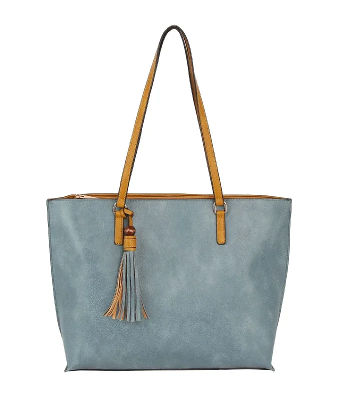 LQ306 Sandra Tote Bag With Tassel