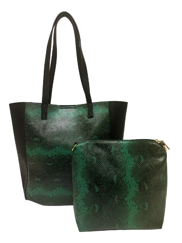 M1887PY Python Print Bag In a Bag Tote