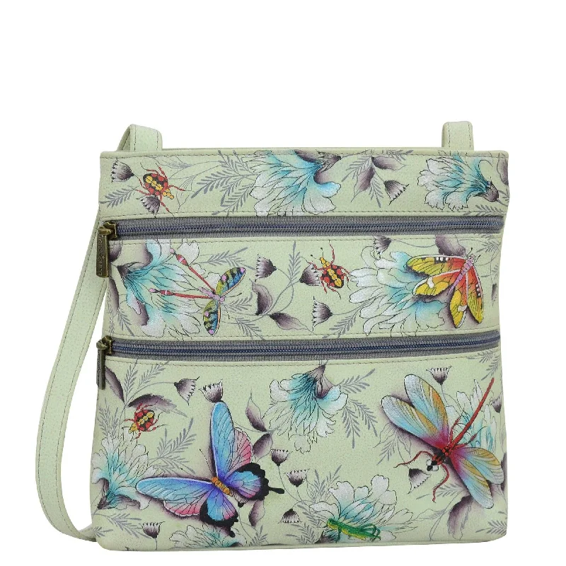 Medium Crossbody With Double Zip Pockets - 447 WWG