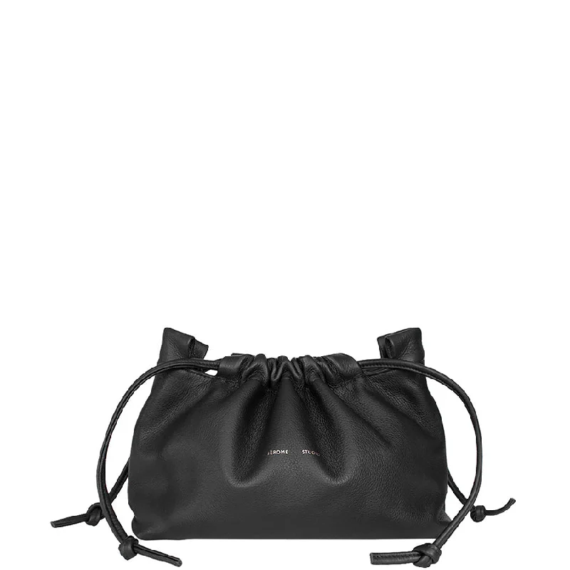 MINIMALISTIC LEATHER CLUTCH "KAI" IN BLACK