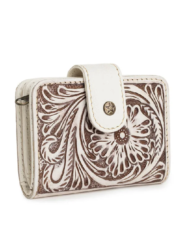 Myra Bag S-10734 Womens Winslow Creek Mini Wallet White