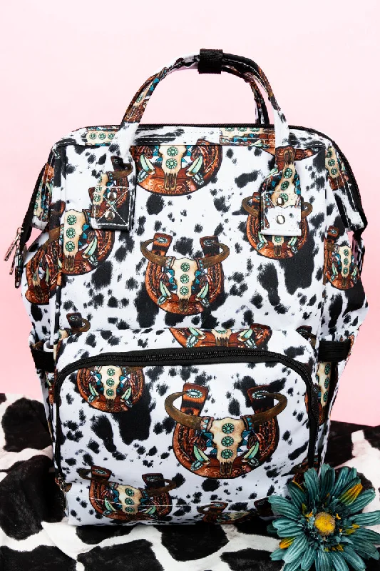 Corpus Christi Cow Diaper Bag Backpack