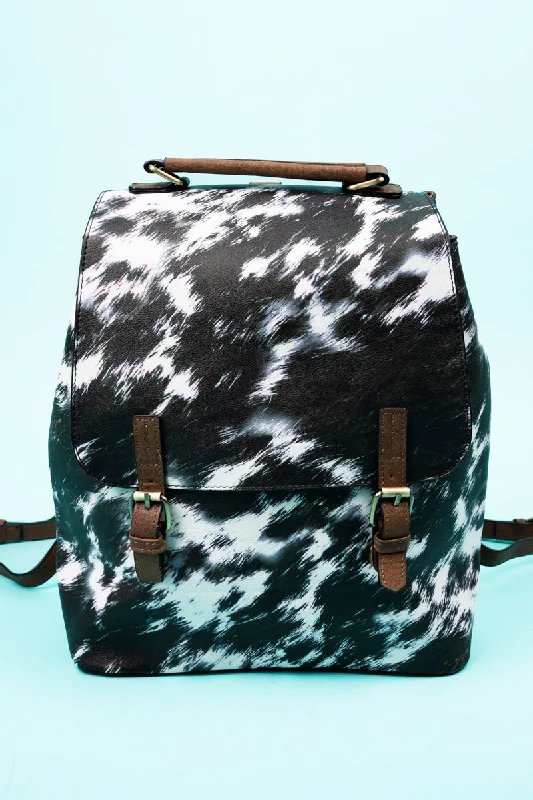 Cow-lifornia Dreaming Faux Leather Haley Satchel Backpack