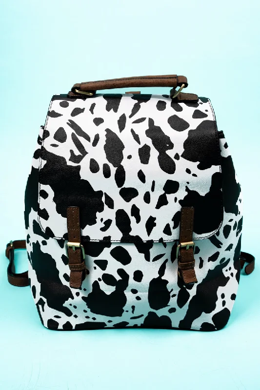 Deja Moo Faux Leather Haley Satchel Backpack