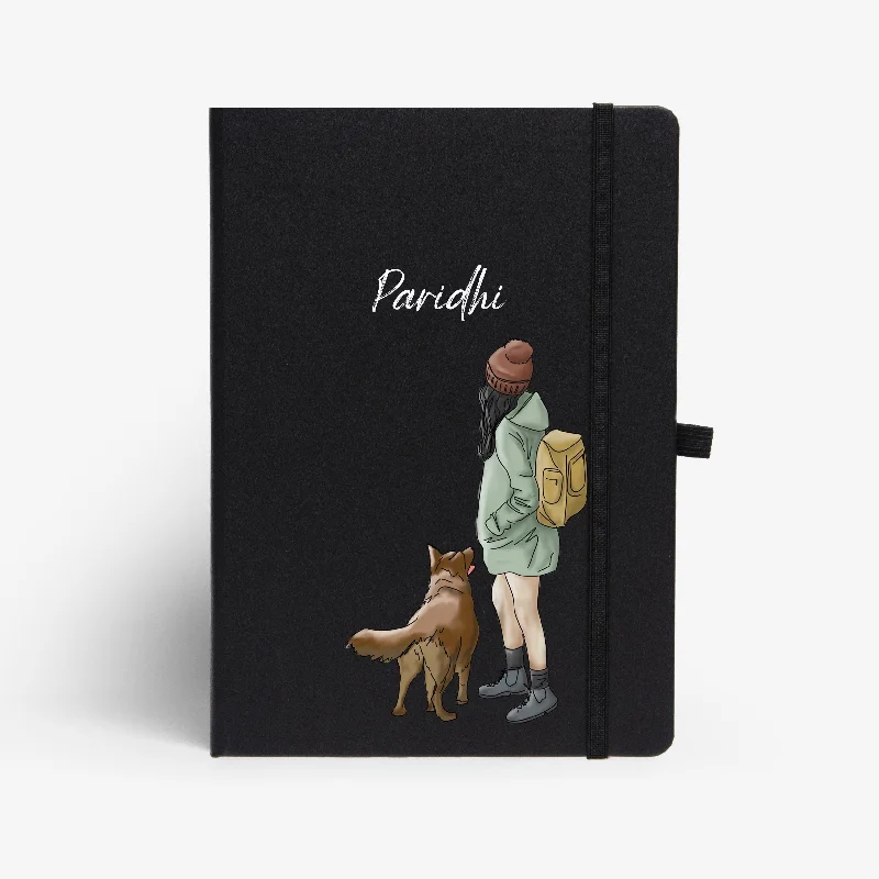 Personalised Hardbound Notebook - Backpacker