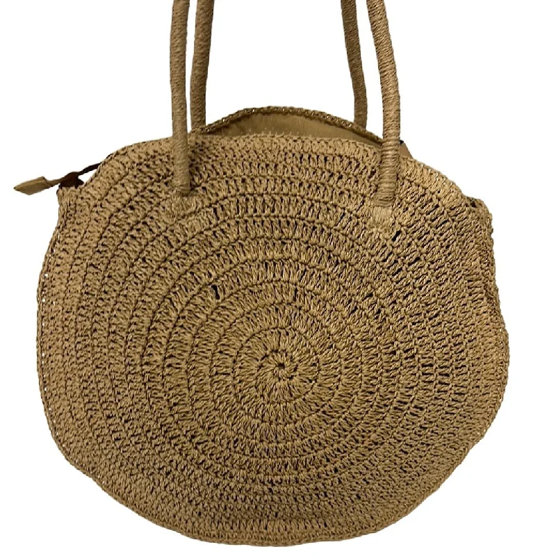 PP6848KH Round Straw Tote Bag