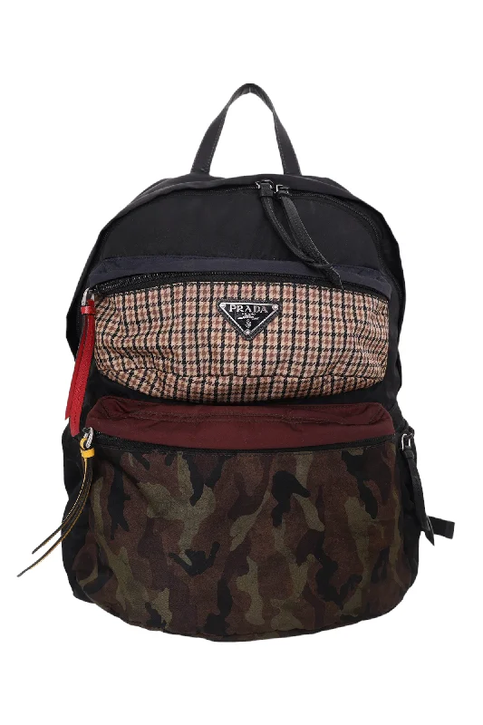 Prada Multiple Pattern Nylon Tessuto Backpack