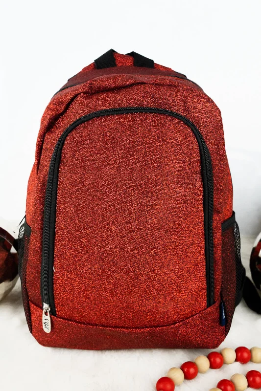 Red Glitz & Glam Medium Backpack