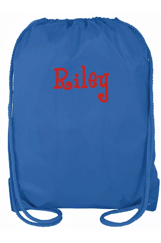 Royal Blue Drawstring Backpack