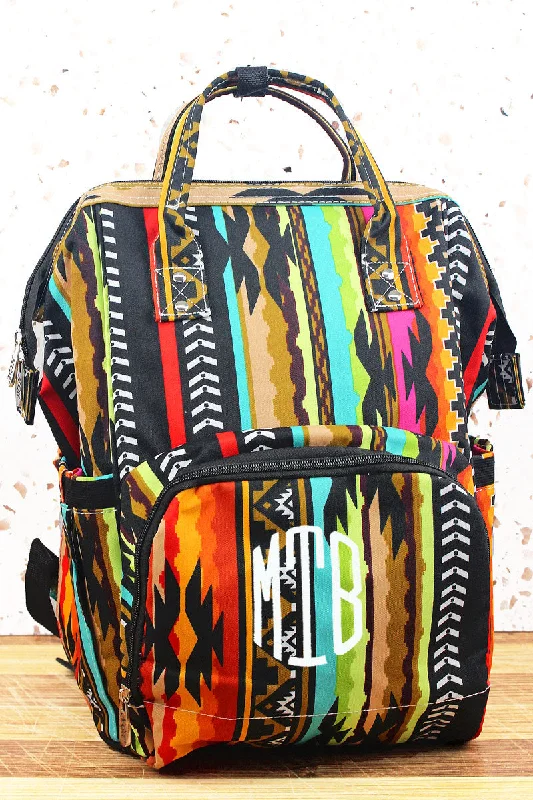 San Jose Serape Diaper Bag Backpack