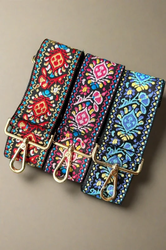 SS050P Boho Pattern Adjustable Guitar Strap