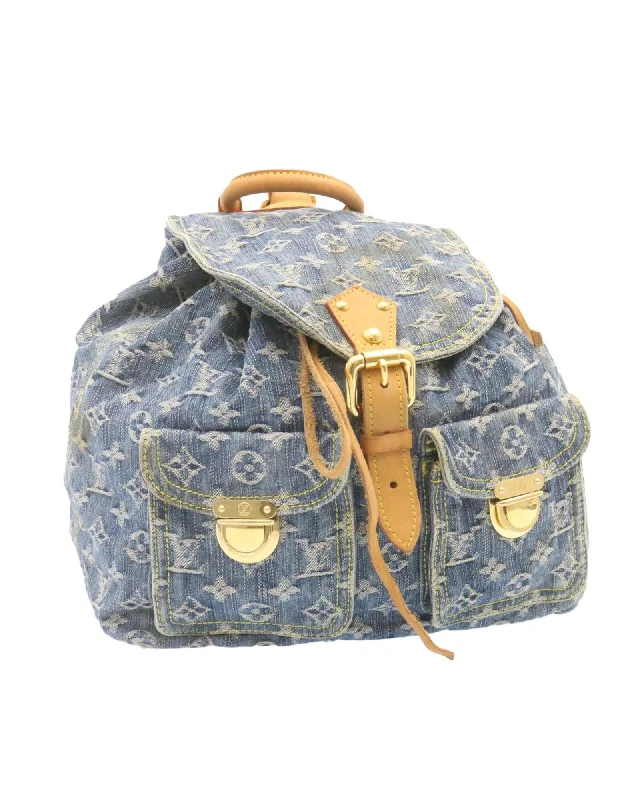 Monogram Denim Sac a Dos GM Backpack