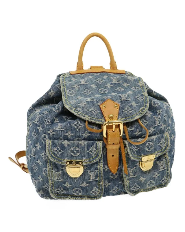 Monogram Denim Sac A Dos GM Backpack