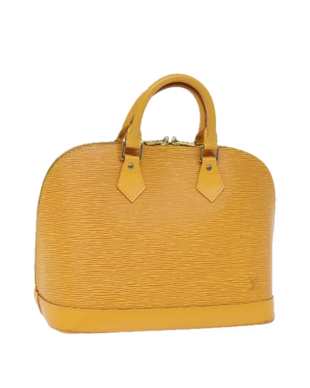 Epi Leather Alma Hand Bag with Structured Design