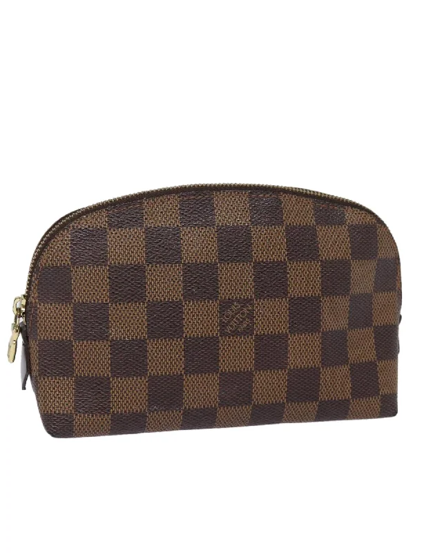 Damier Ebene Canvas Pochette Cosmetic Pouch