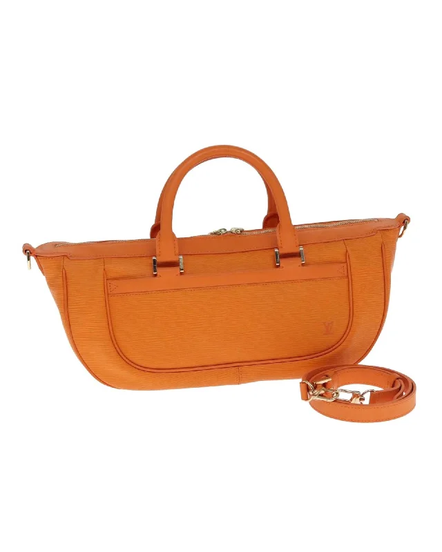 Epi Leather Hand Bag with Dust Bag and Shoulder Strap