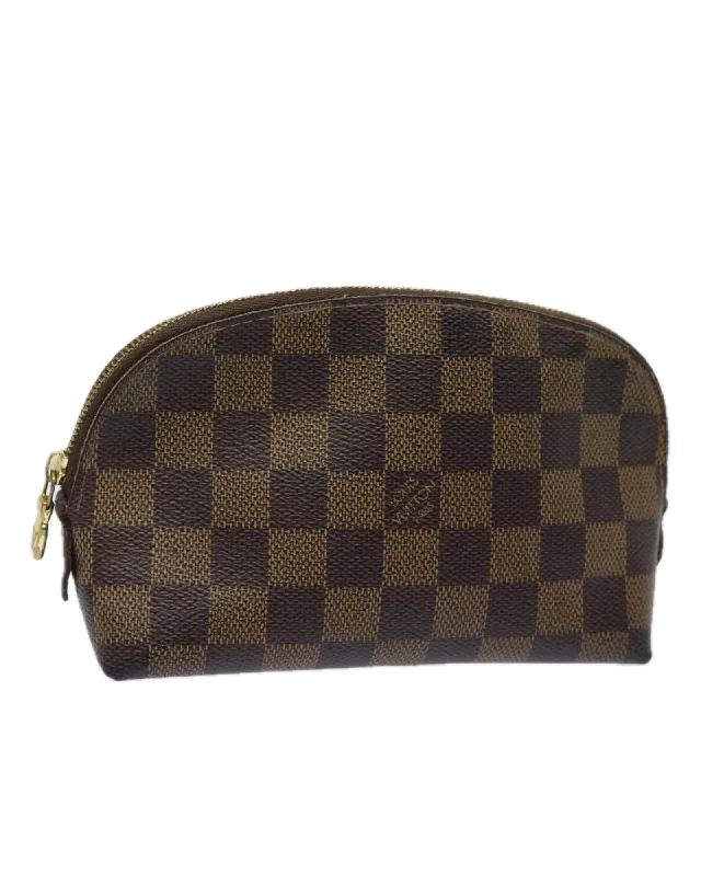 Damier Ebene Canvas Cosmetic Pouch